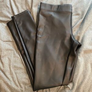 Express leather legging pants